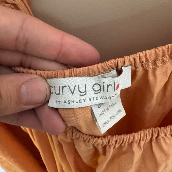 Curvy Girl Square Neck Long Sleeve Mini Dress US Women's 1X Plus - Picture 7 of 8